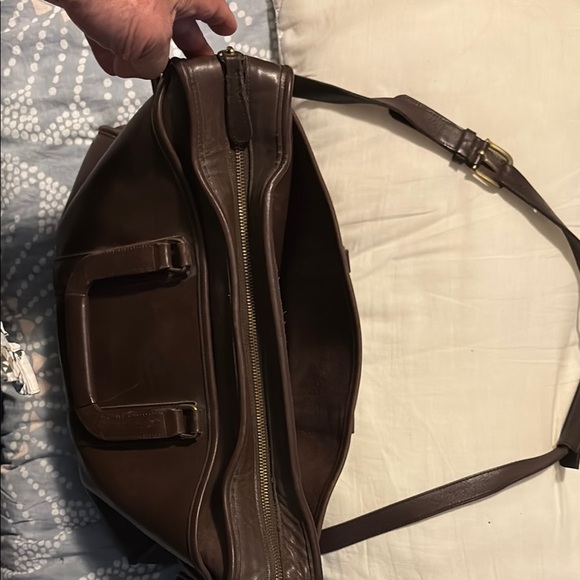 Coach Brown Leather Briefcase Timeless Design - Picture 3 of 7